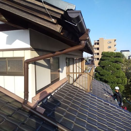鉾田市で雨樋交換が完了致しました