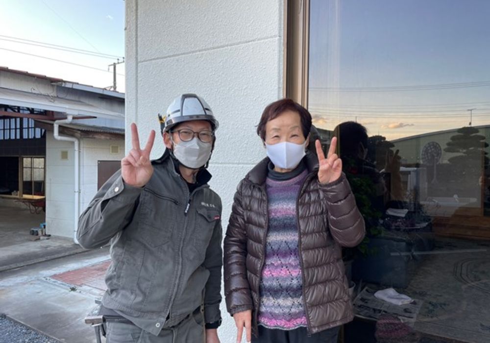 お客様と記念撮影