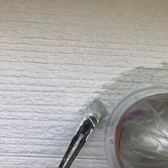 外壁の下塗り工程