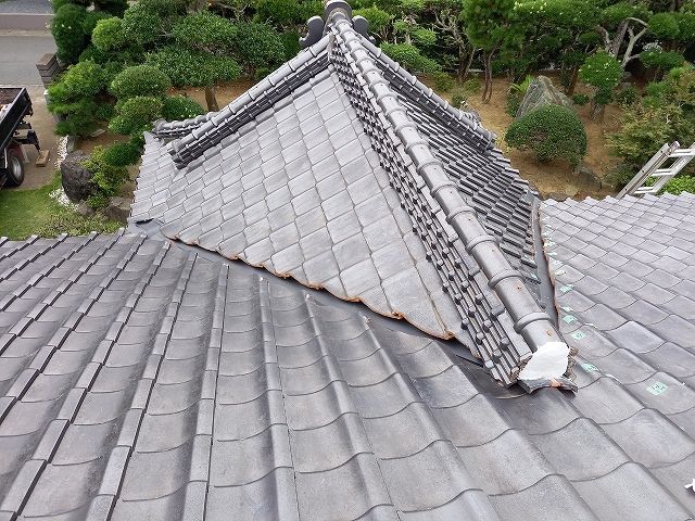谷樋交換が完了した画像