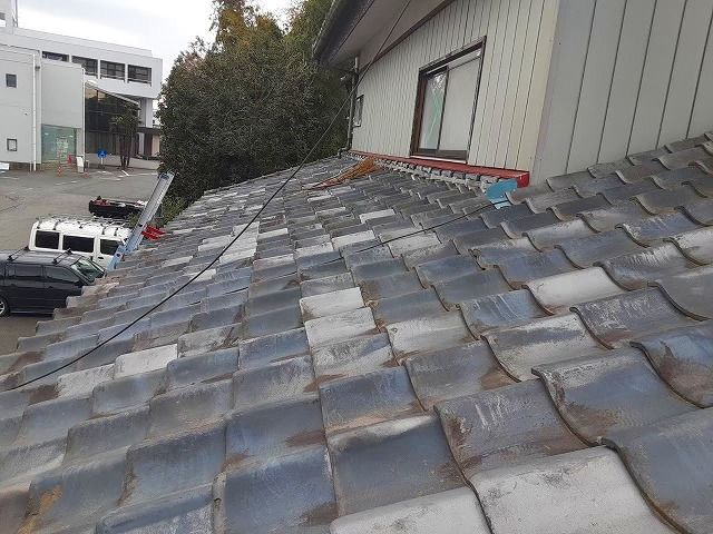 葺き替え前の土瓦屋根